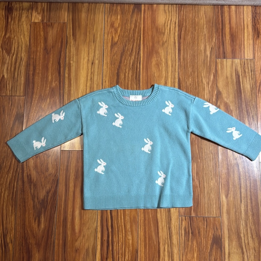 Hanna Andersson kids rabbit sweater